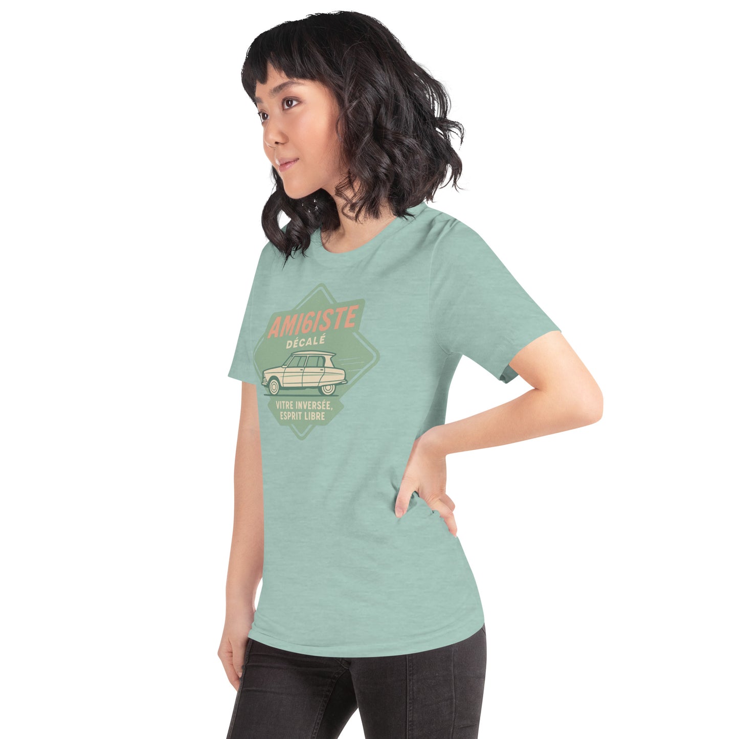 👕 T-shirt « Ami6iste Décalé » – Pour l’esprit libre avec losange inversé !