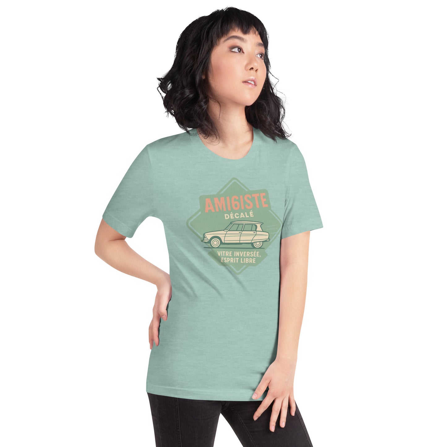 👕 T-shirt « Ami6iste Décalé » – Pour l’esprit libre avec losange inversé !