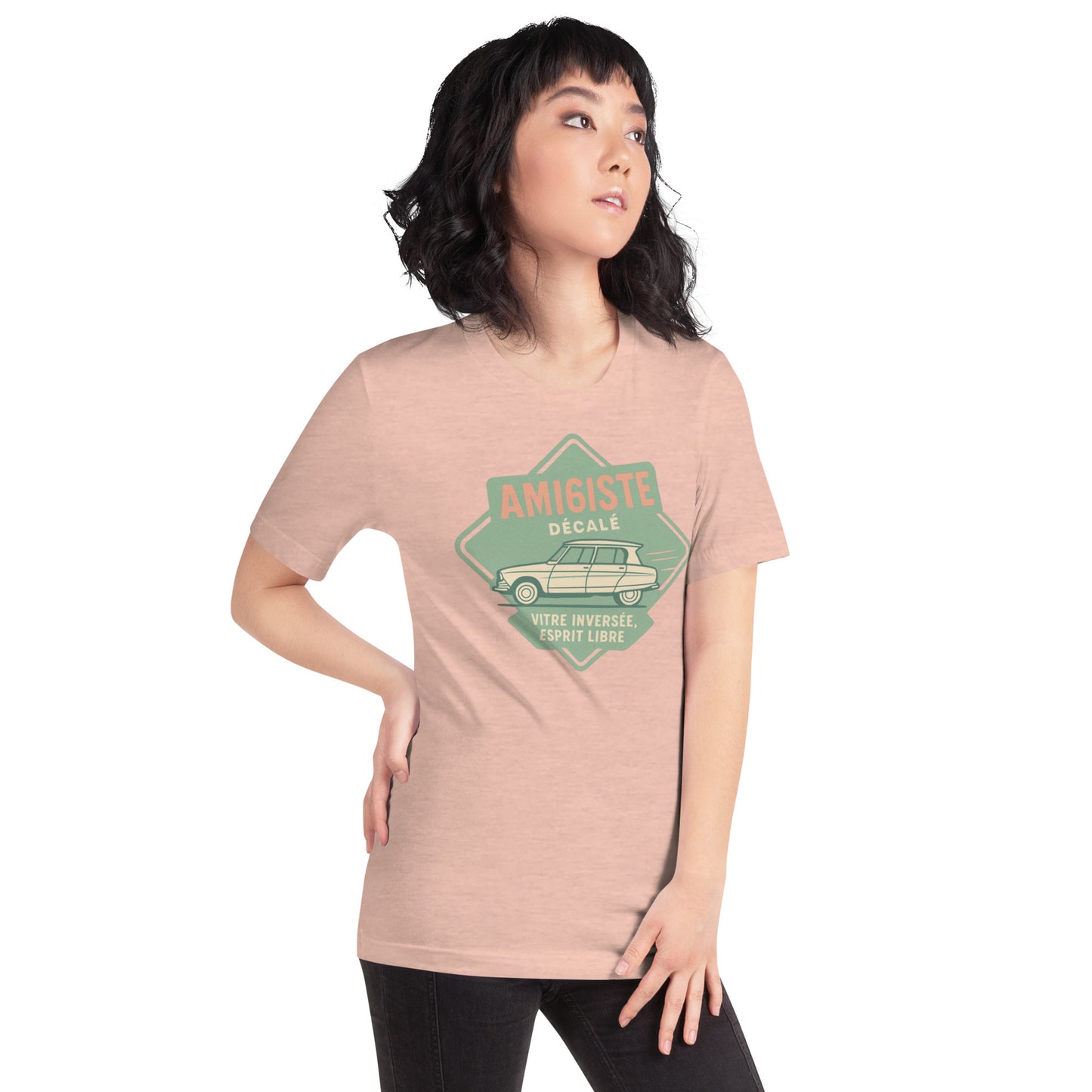 👕 T-shirt « Ami6iste Décalé » – Pour l’esprit libre avec losange inversé !