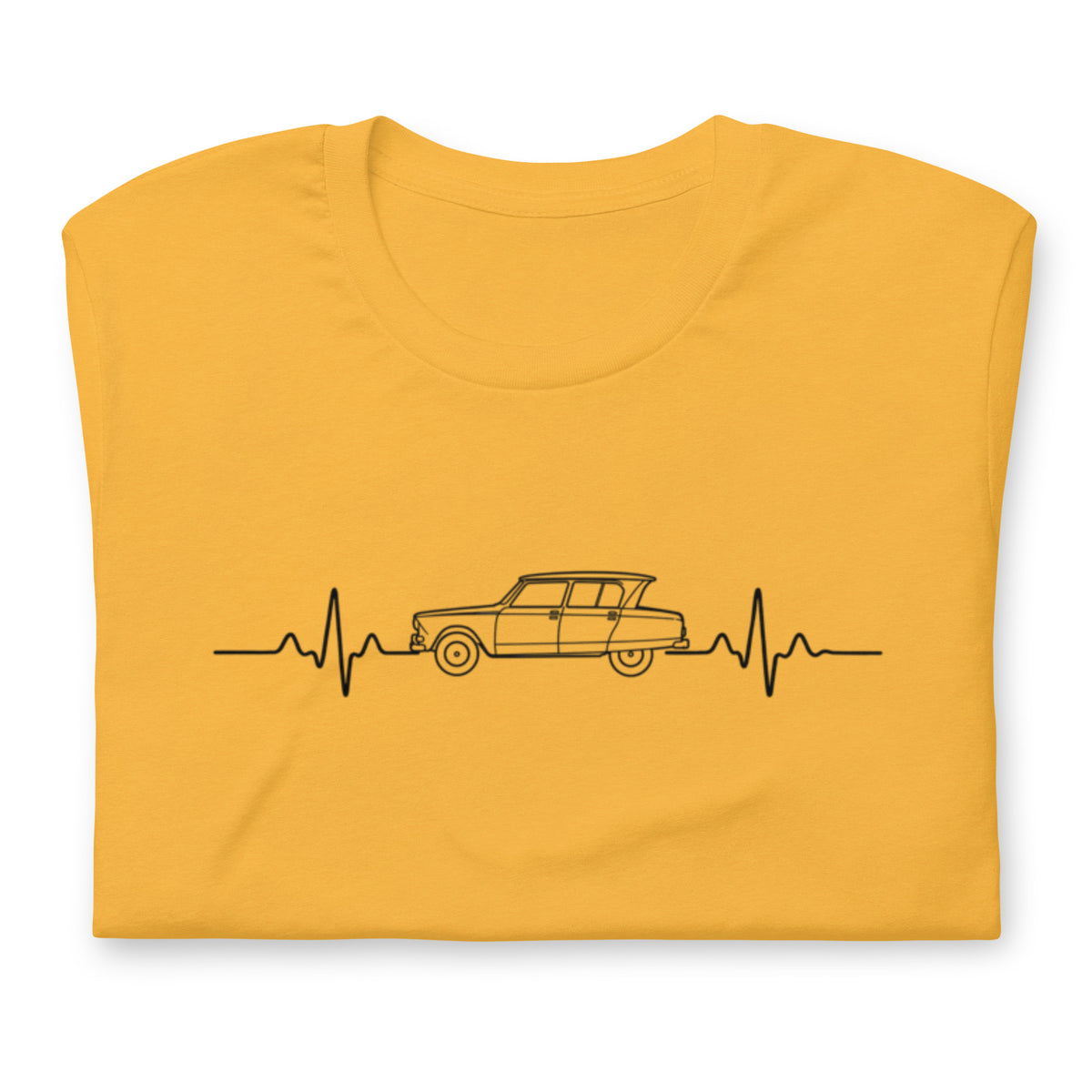 Citroën AMI6 Heartbeat T-shirt – Minimalist Line Drawing | Heartbeat Collection