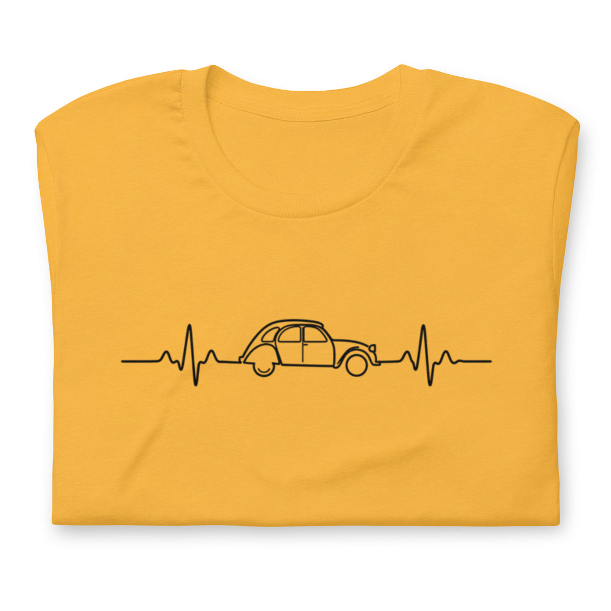 Citroën 2CV Heartbeat T-shirt – Minimalist 2CV Line Drawing | Heartbeat Collection