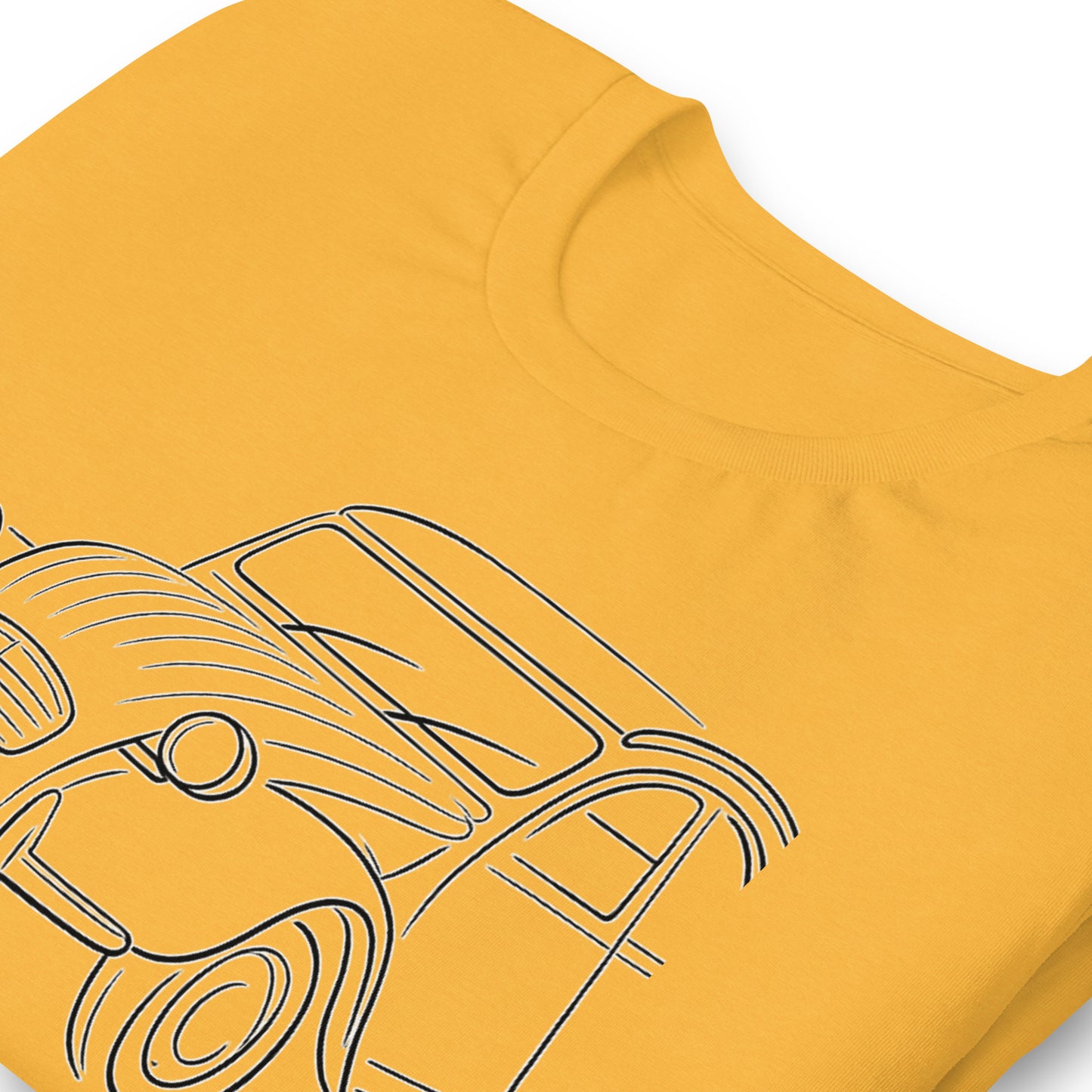 Citroën 2CV T-shirt – Minimalistische Lijntekening van een Franse Klassieker