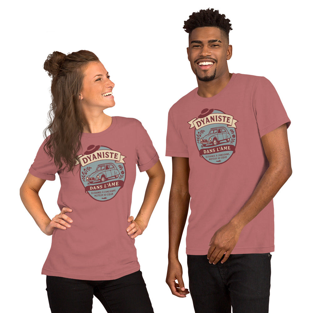 T-shirt « Dyaniste dans l'âme » – L'élégance sur roulettes, la nostalgie dans le style