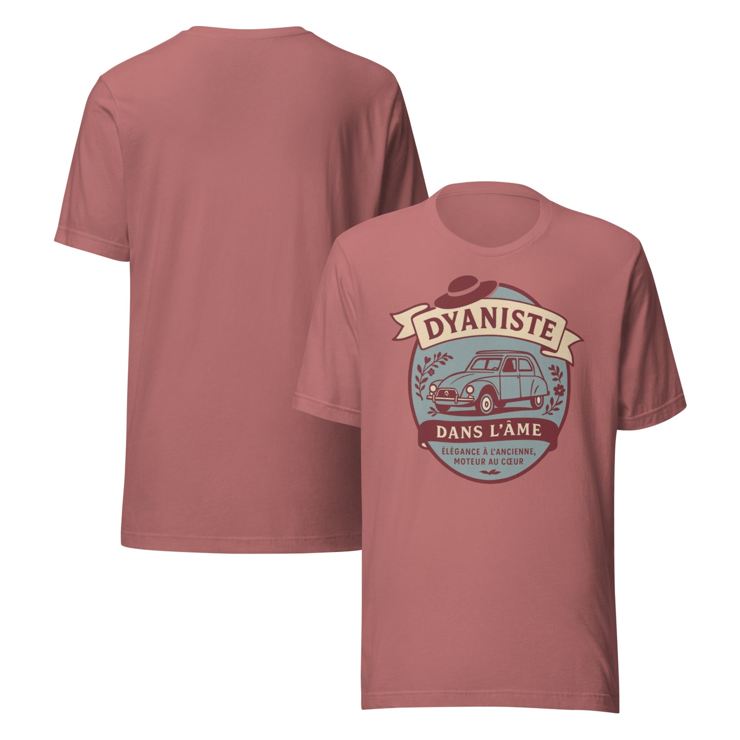 T-shirt « Dyaniste dans l'âme » – L'élégance sur roulettes, la nostalgie dans le style