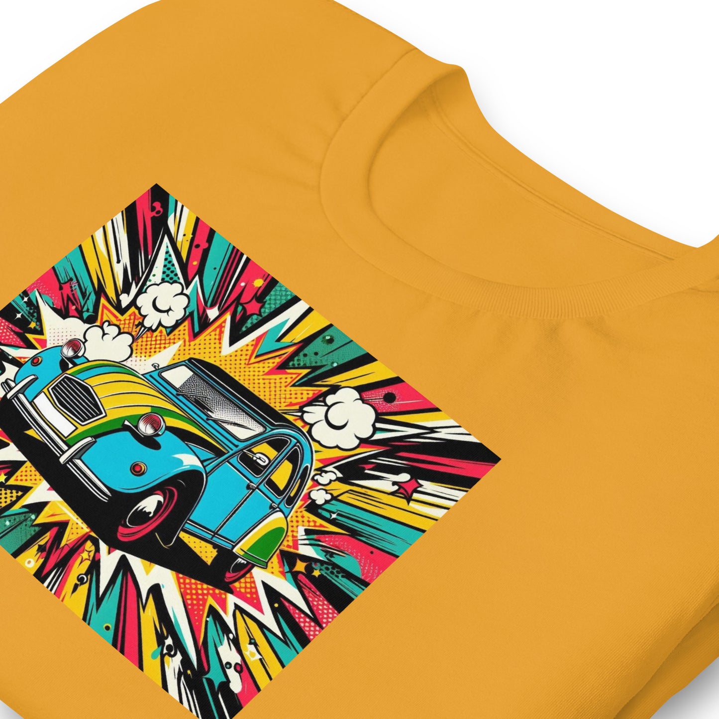 T-shirt Citroën 2CV x Popart – Rij in Kleur, Leef in Stijl - Uniseks