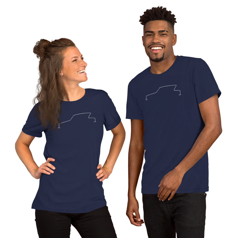 T-shirt « Silhouette Collection – Citroën Ami 6 Line Art »