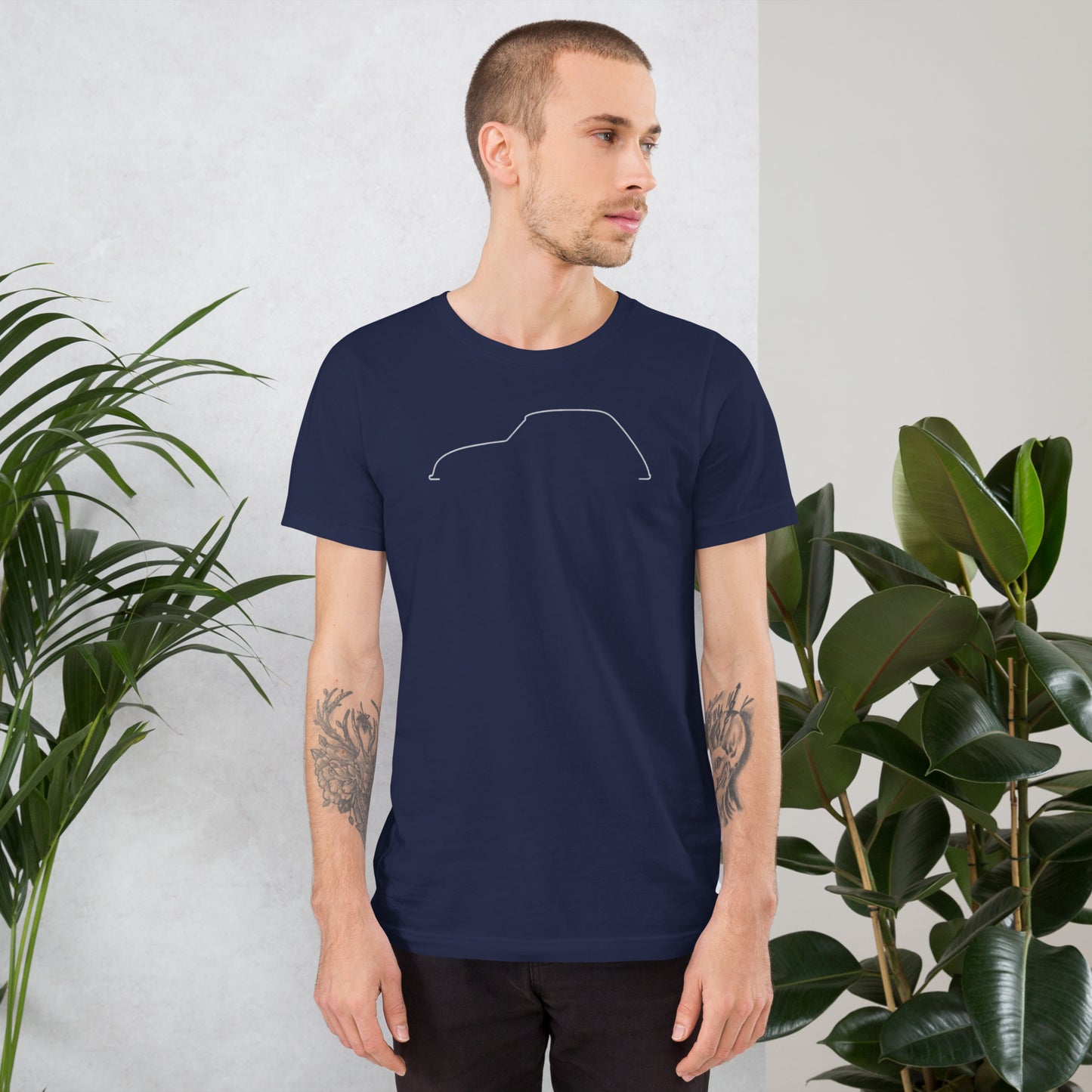T-shirt « Collection Silhouette – Citroën Dyane Line Art »