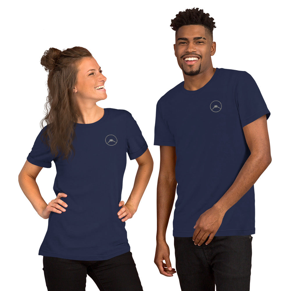 Unisex T-shirt met Citroën A-type Stuurwiel – Minimalistisch & Iconisch Design