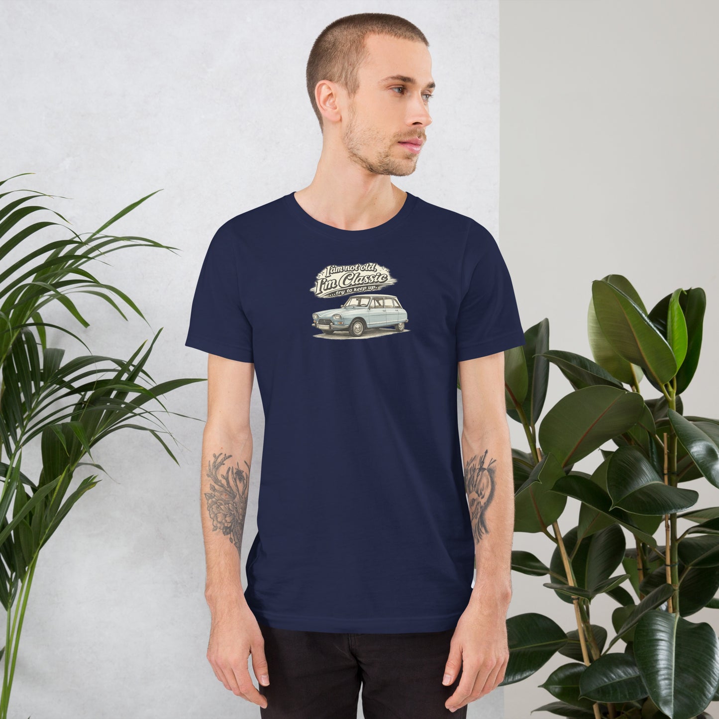 Citroën Ami 8 Classic T-shirt – Vintage Auto Illustratie | Classic Collectie