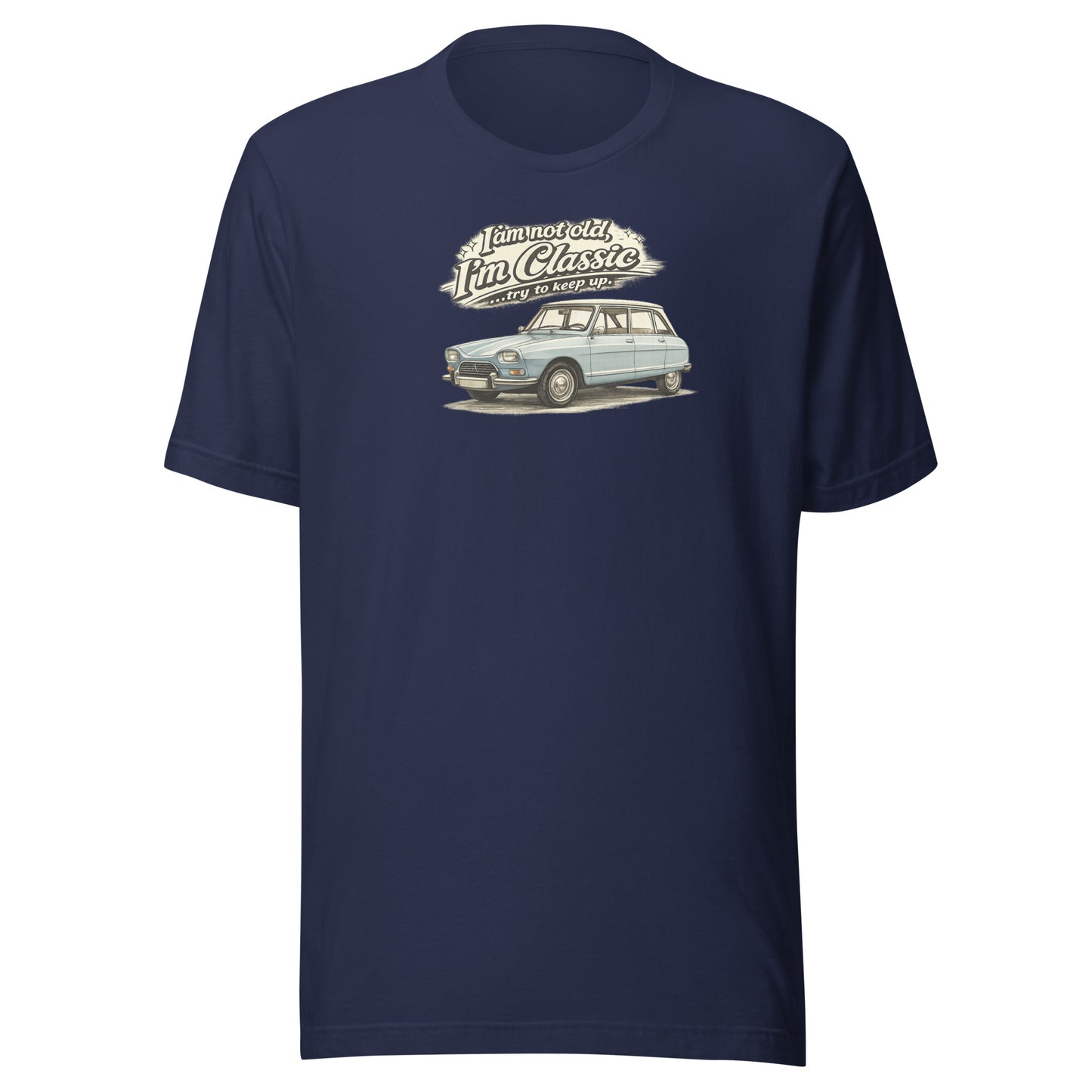 Citroën Ami 8 Classic T-shirt – Vintage Auto Illustratie | Classic Collectie