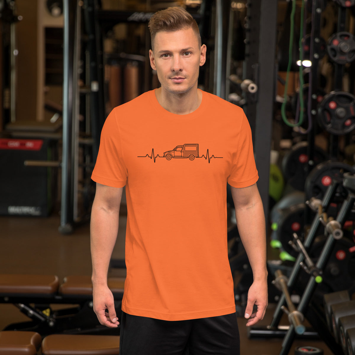 Citroën Acadiane Heartbeat T-shirt – Minimalistische Lijntekening | Heartbeat Collectie
