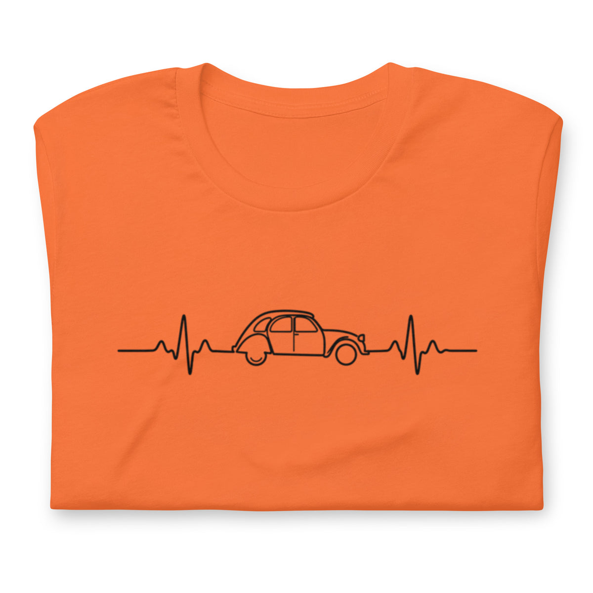 Citroën 2CV Heartbeat T-shirt – Minimalist 2CV Line Drawing | Heartbeat Collection