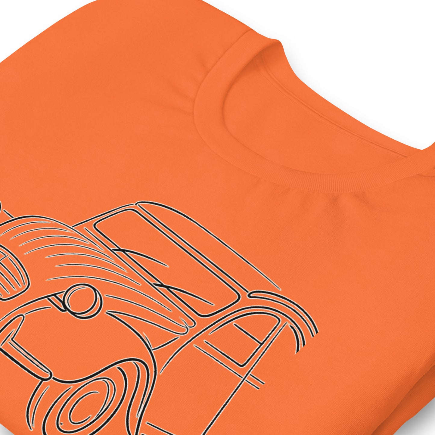 Citroën 2CV T-shirt – Minimalistische Lijntekening van een Franse Klassieker