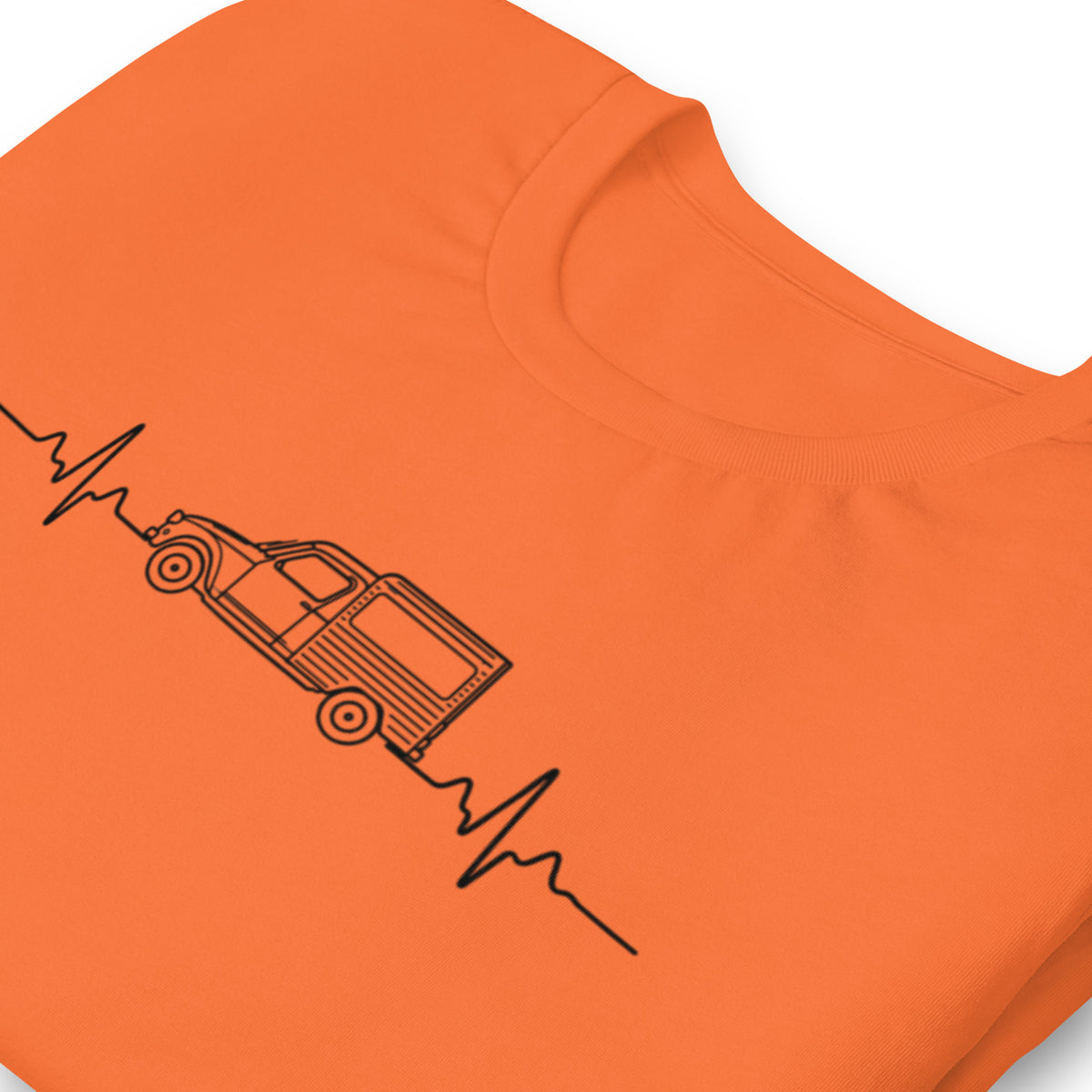 Citroën Acadiane Heartbeat T-shirt – Minimalistische Lijntekening | Heartbeat Collectie