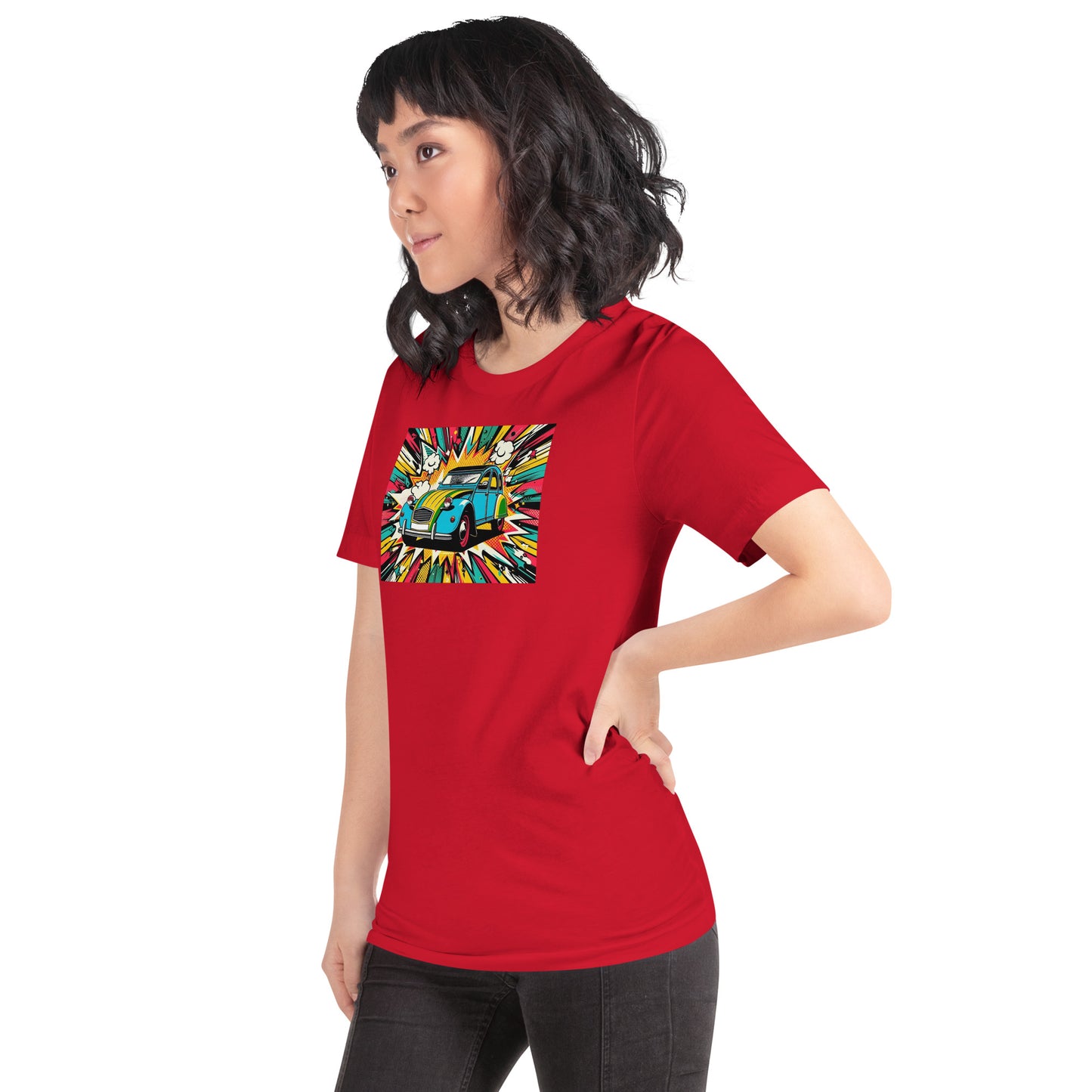 T-shirt Citroën 2CV x Popart – Rij in Kleur, Leef in Stijl - Uniseks