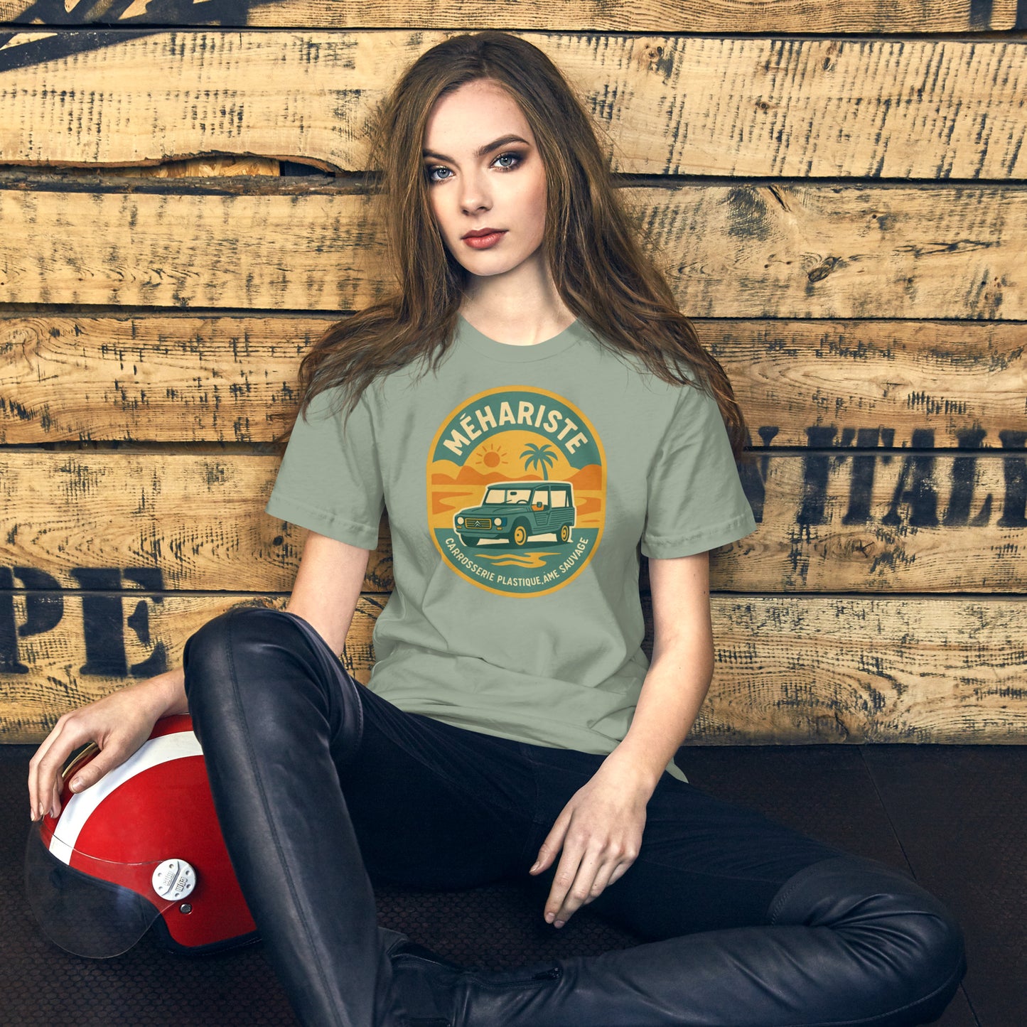 🌴 T-shirt “Méhariste – Carrosserie Plastique, Âme Sauvage”