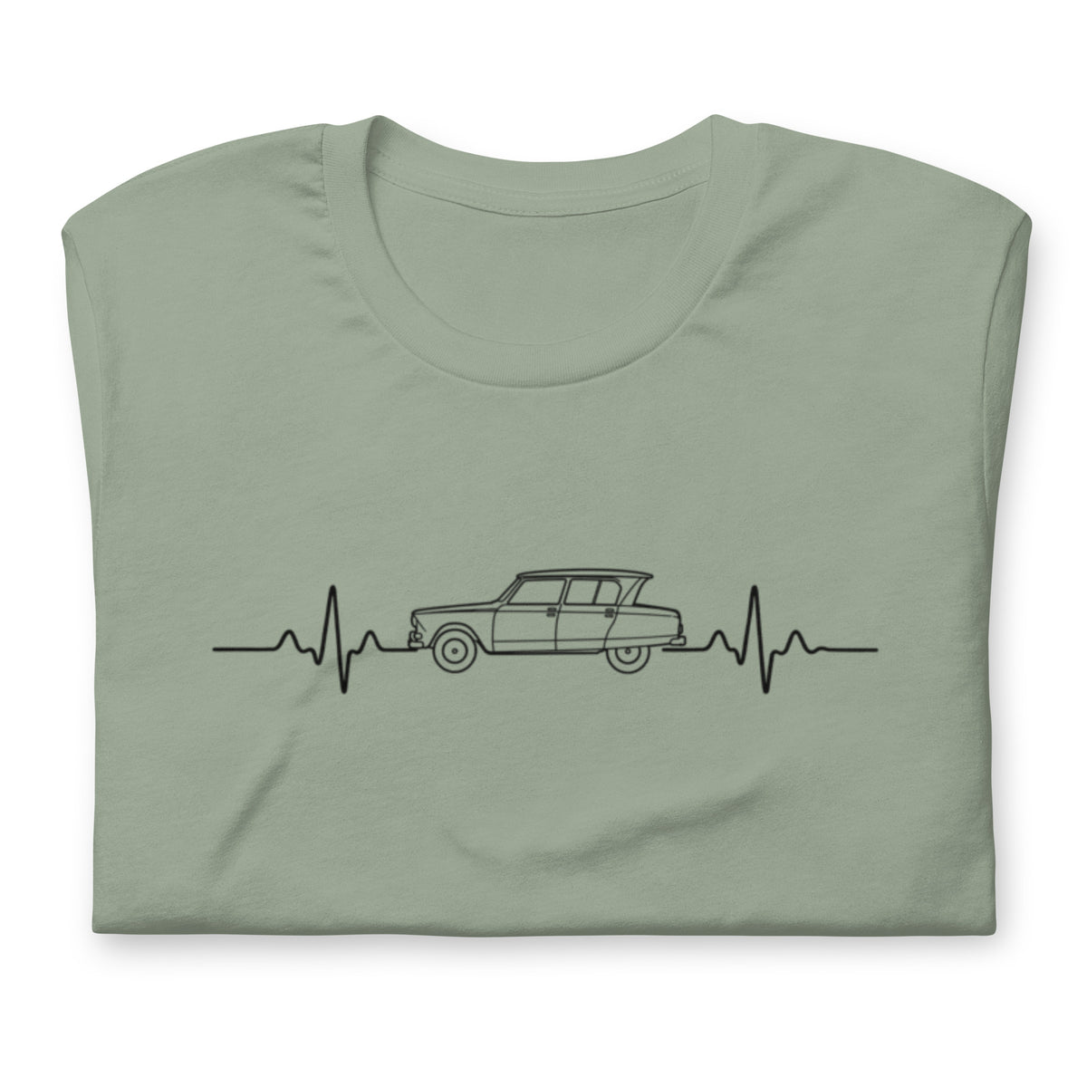 Citroën AMI6 Heartbeat T-shirt – Minimalist Line Drawing | Heartbeat Collection