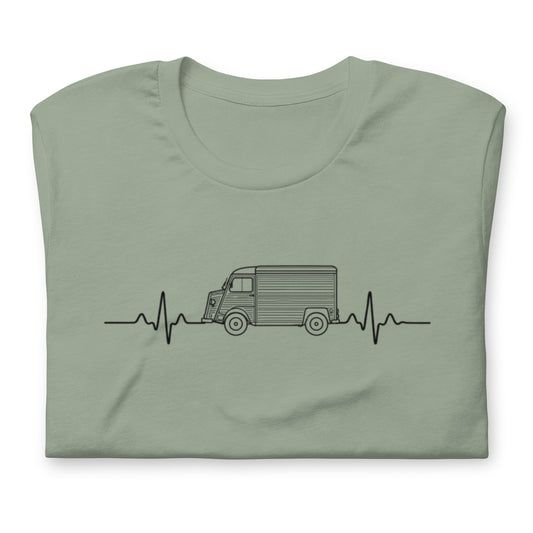 Citroën HY Heartbeat T-shirt – Minimalistische Lijntekening | Heartbeat Collectie