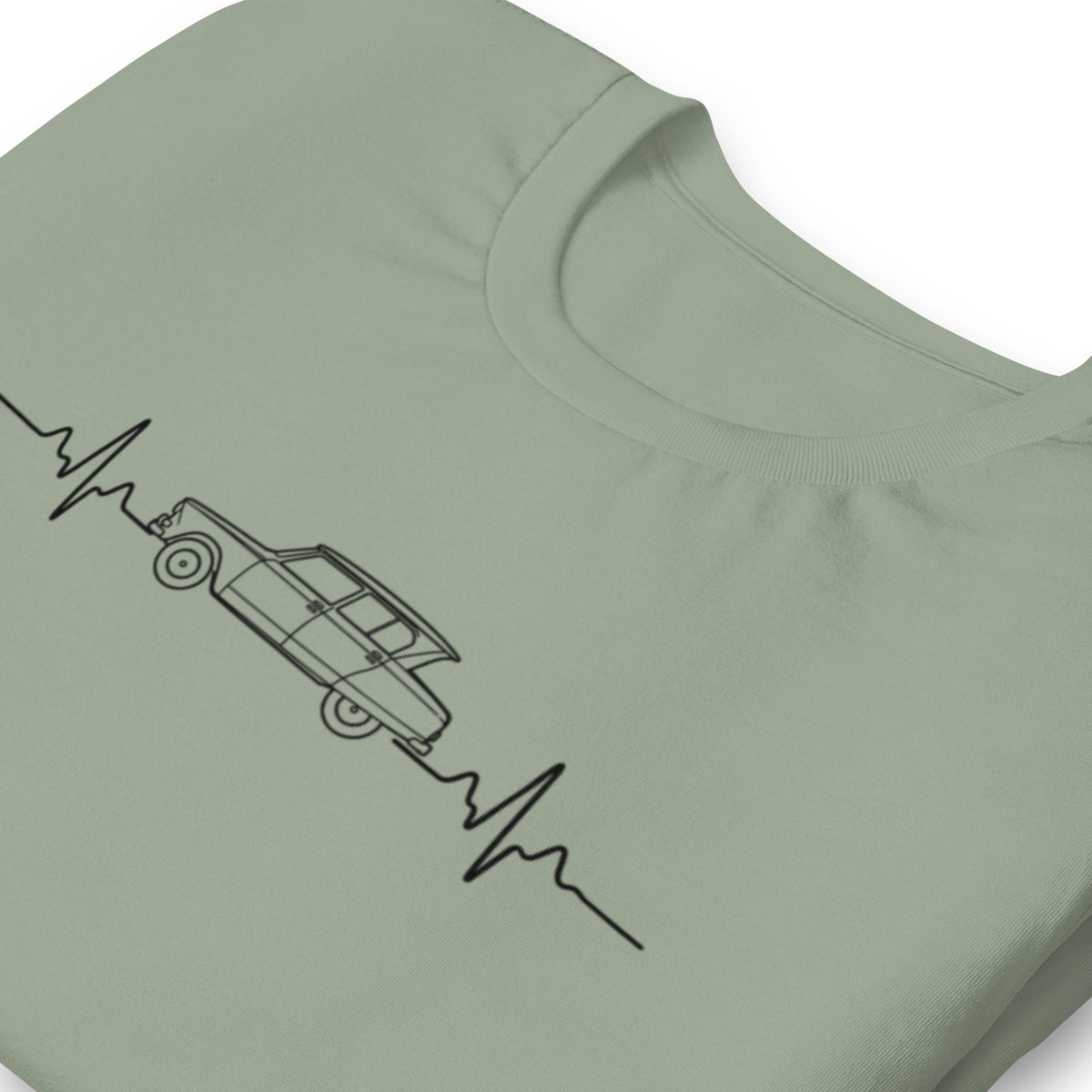 Citroën AMI6 Heartbeat T-shirt – Minimalist Line Drawing | Heartbeat Collection