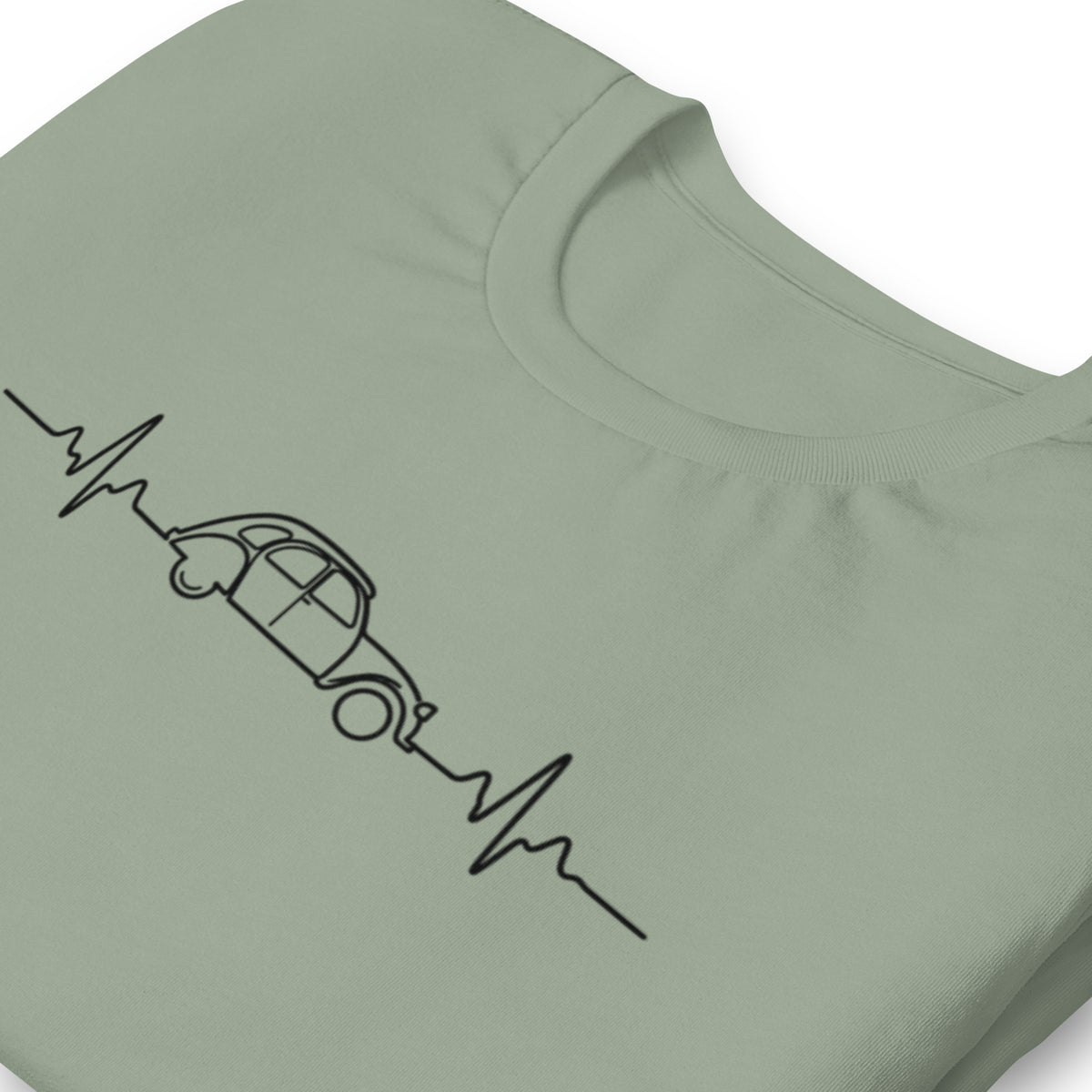 Citroën 2CV Heartbeat T-shirt – Minimalist 2CV Line Drawing | Heartbeat Collection