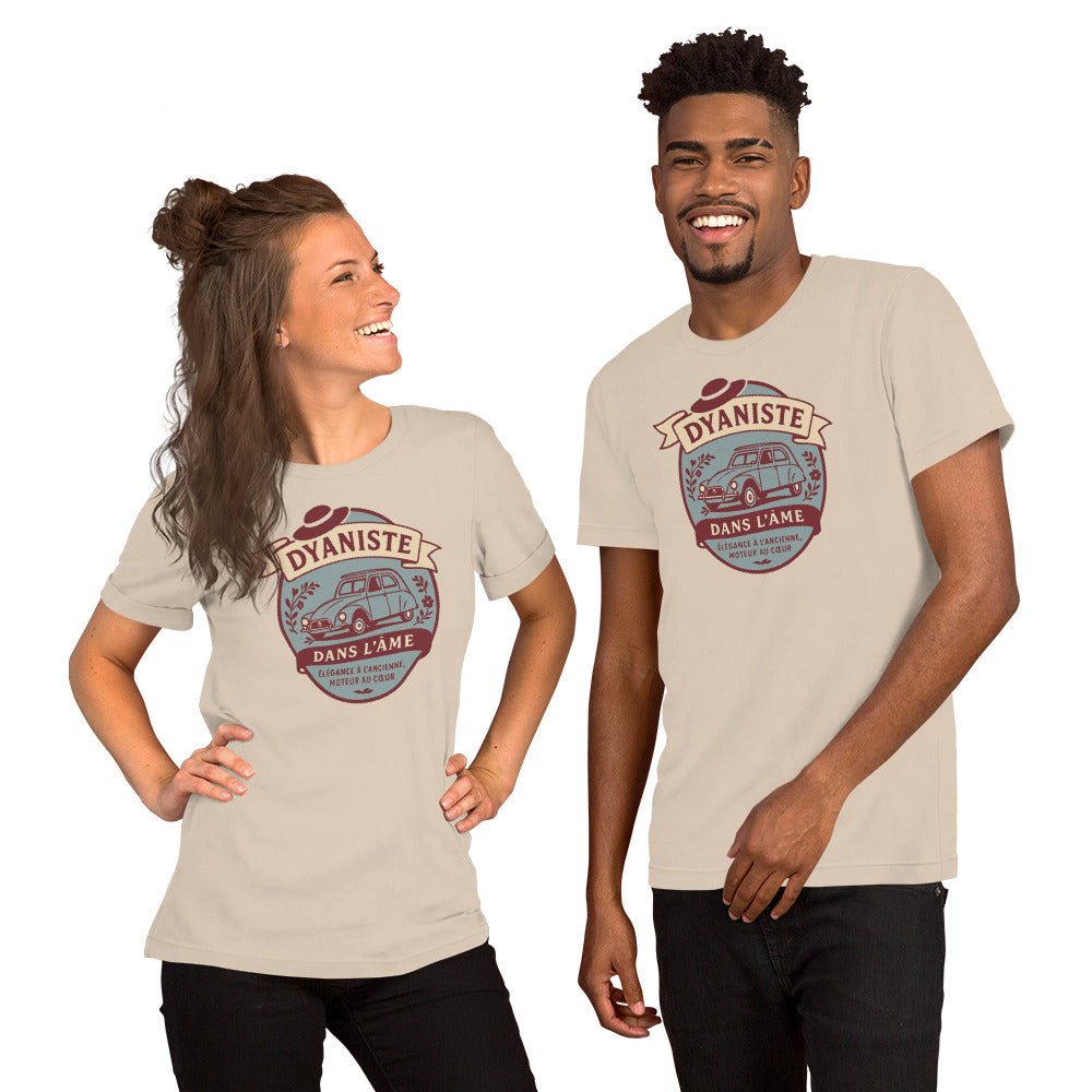 T-shirt « Dyaniste dans l'âme » – L'élégance sur roulettes, la nostalgie dans le style