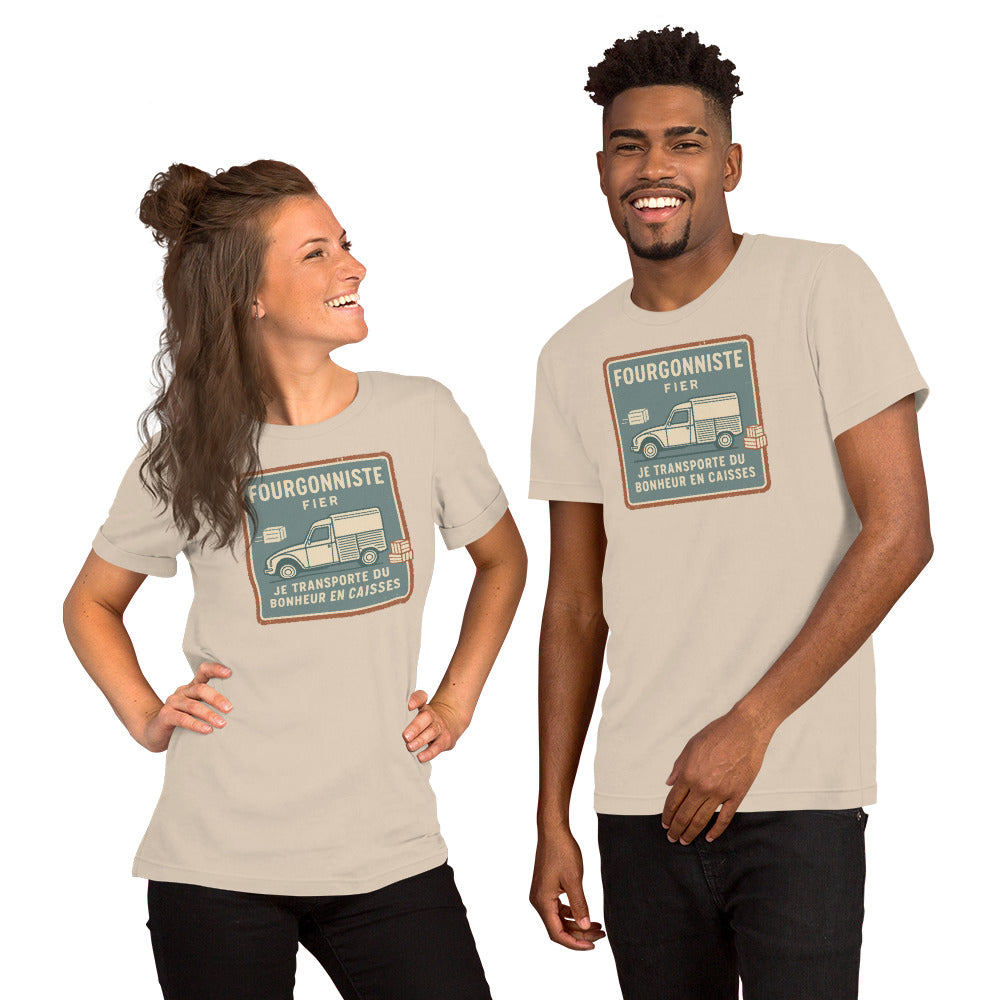 🚚 T-shirt “Fourgonniste Fier” – For proud duck drivers with loading space