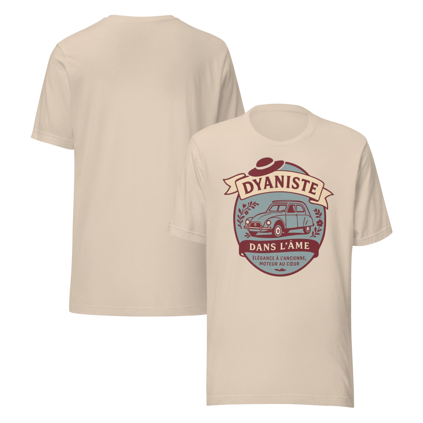 T-shirt « Dyaniste dans l'âme » – L'élégance sur roulettes, la nostalgie dans le style