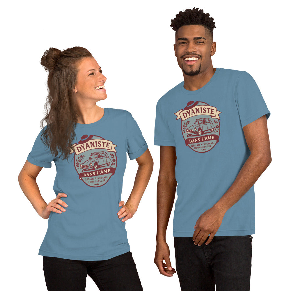 T-shirt « Dyaniste dans l'âme » – L'élégance sur roulettes, la nostalgie dans le style