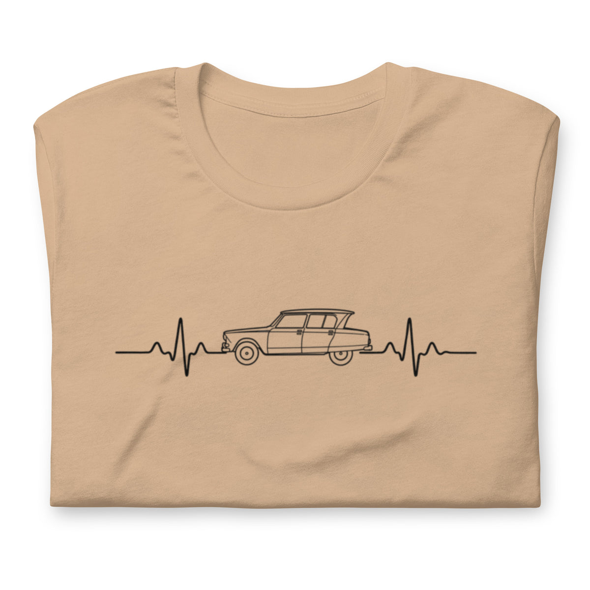 Citroën AMI6 Heartbeat T-shirt – Minimalist Line Drawing | Heartbeat Collection