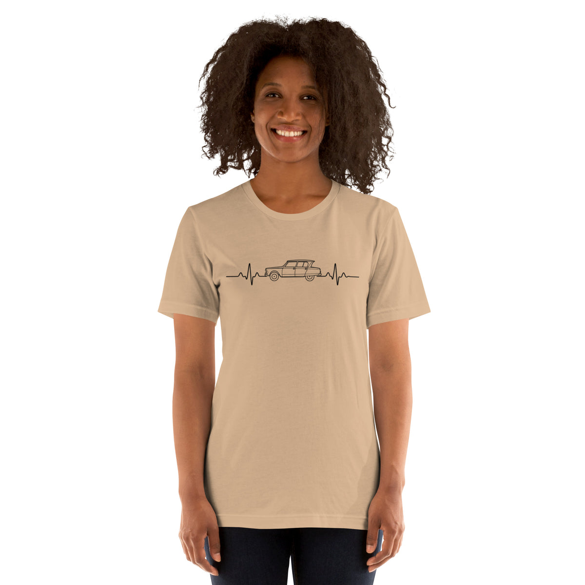 Citroën AMI6 Heartbeat T-shirt – Minimalist Line Drawing | Heartbeat Collection