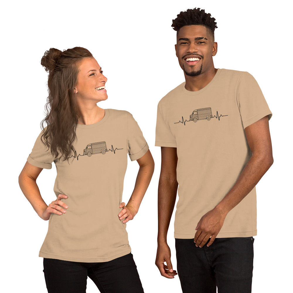 Citroën HY Heartbeat T-shirt – Minimalistische Lijntekening | Heartbeat Collectie