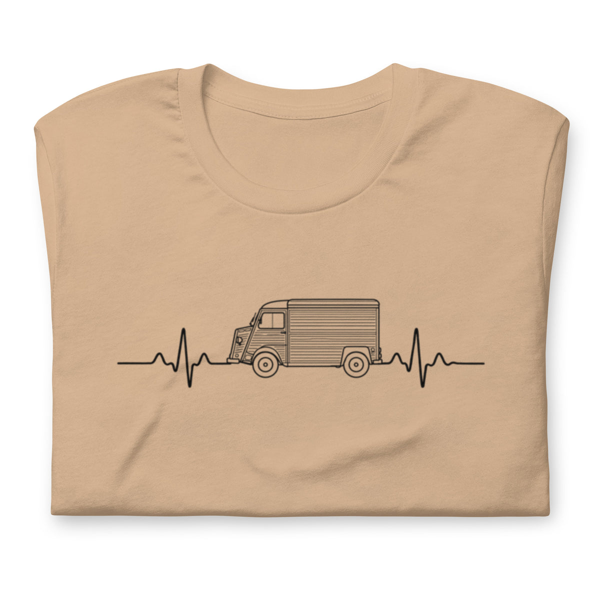 Citroën HY Heartbeat T-shirt – Minimalistische Lijntekening | Heartbeat Collectie