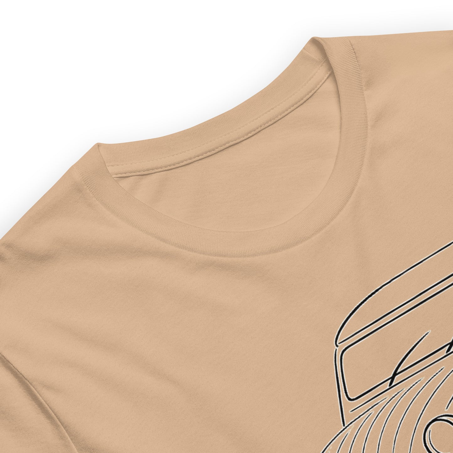 Citroën 2CV T-shirt – Minimalistische Lijntekening van een Franse Klassieker