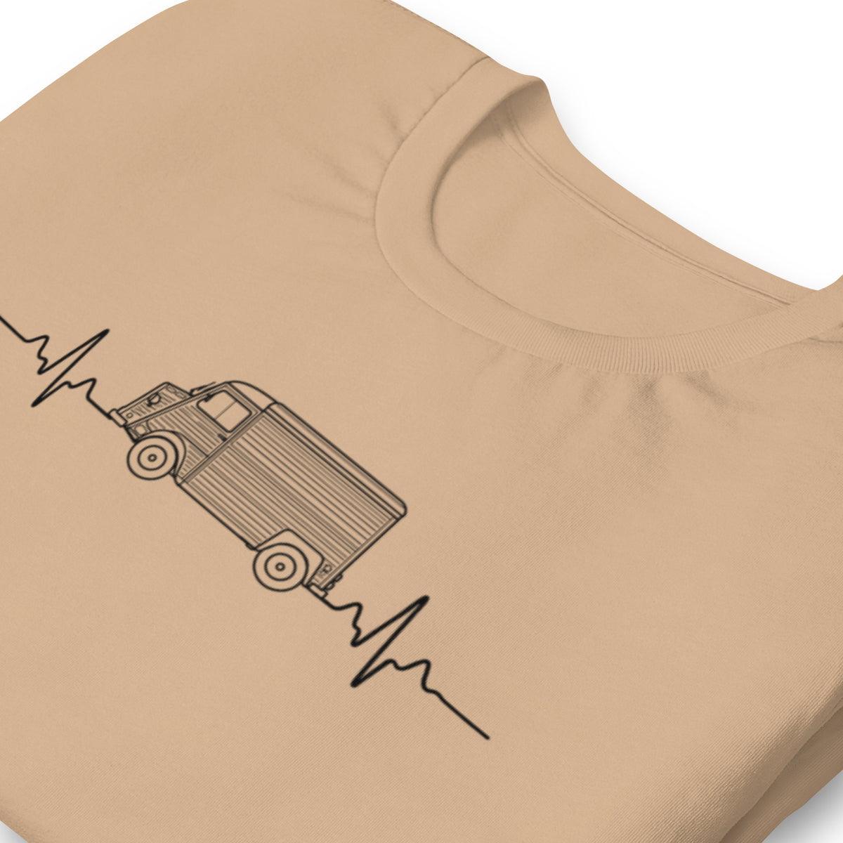 Citroën HY Heartbeat T-shirt – Minimalistische Lijntekening | Heartbeat Collectie