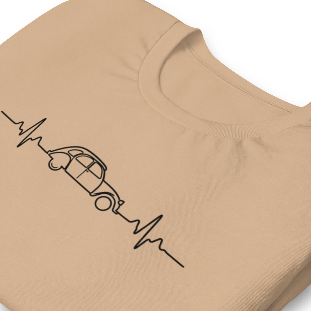 Citroën 2CV Heartbeat T-shirt – Minimalist 2CV Line Drawing | Heartbeat Collection