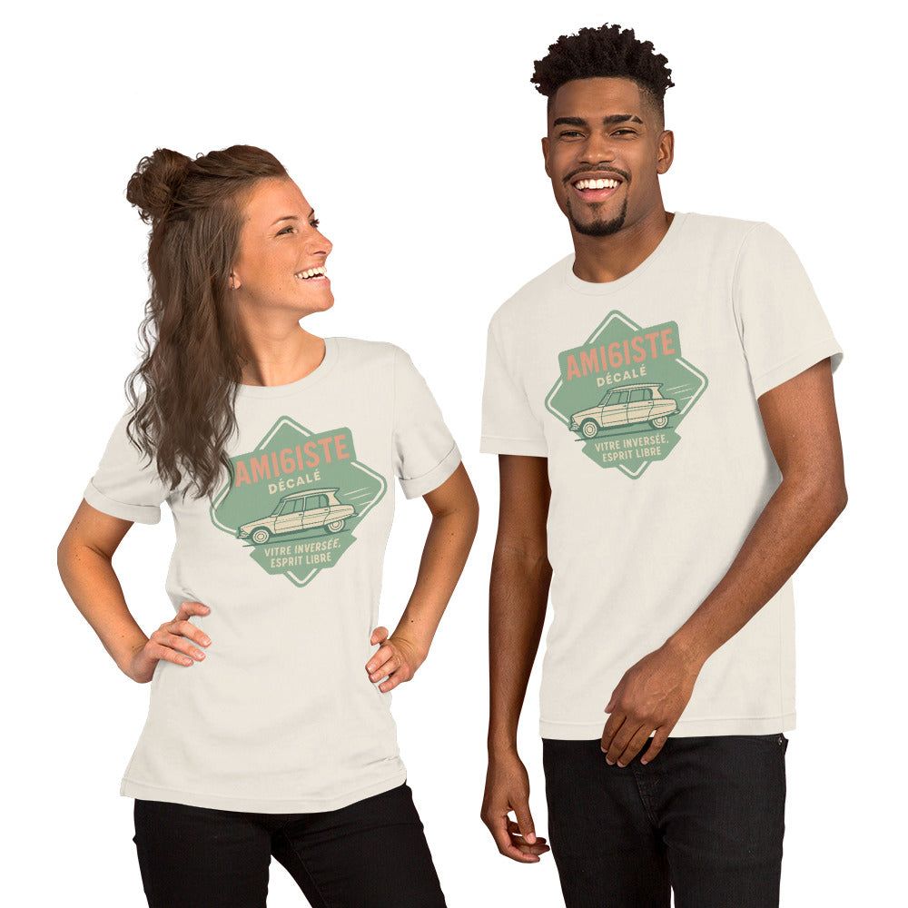 👕 T-shirt « Ami6iste Décalé » – Pour l’esprit libre avec losange inversé !