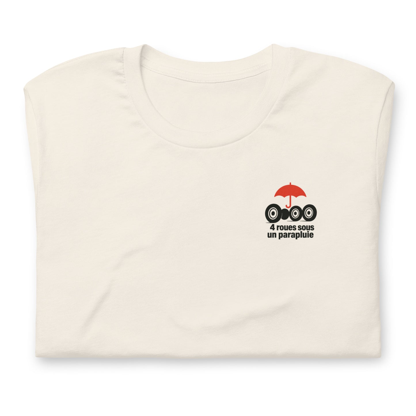 T-shirt « Quatre roues sous un parapluie – Hommage à la Citroën 2CV »