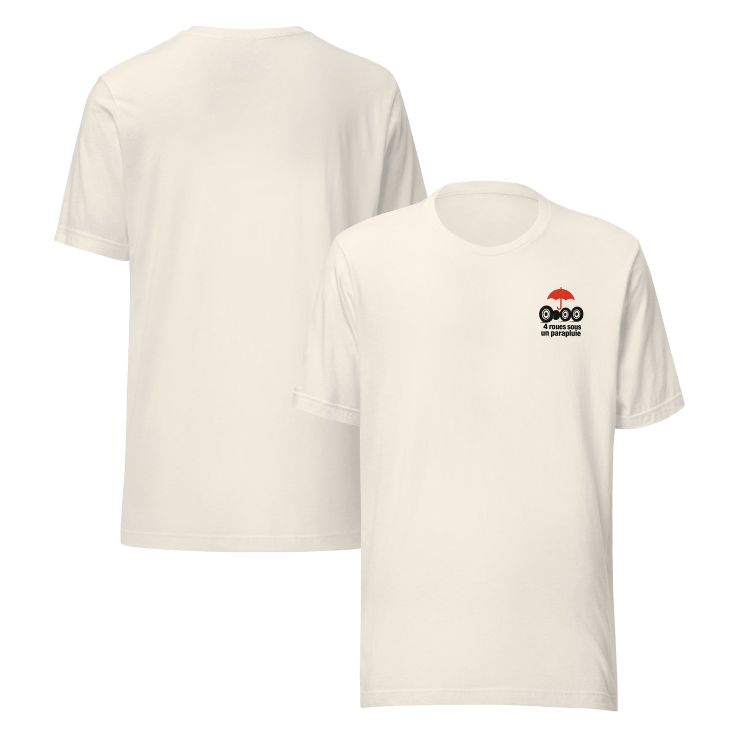 T-shirt « Quatre roues sous un parapluie – Hommage à la Citroën 2CV »