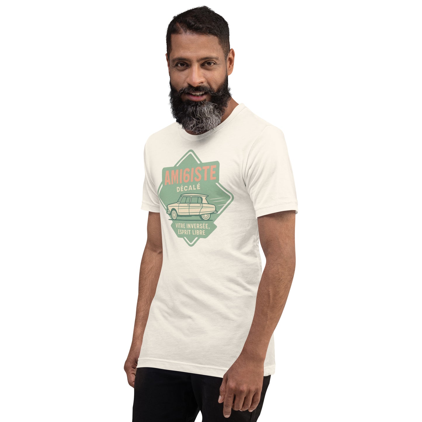 👕 T-shirt « Ami6iste Décalé » – Pour l’esprit libre avec losange inversé !