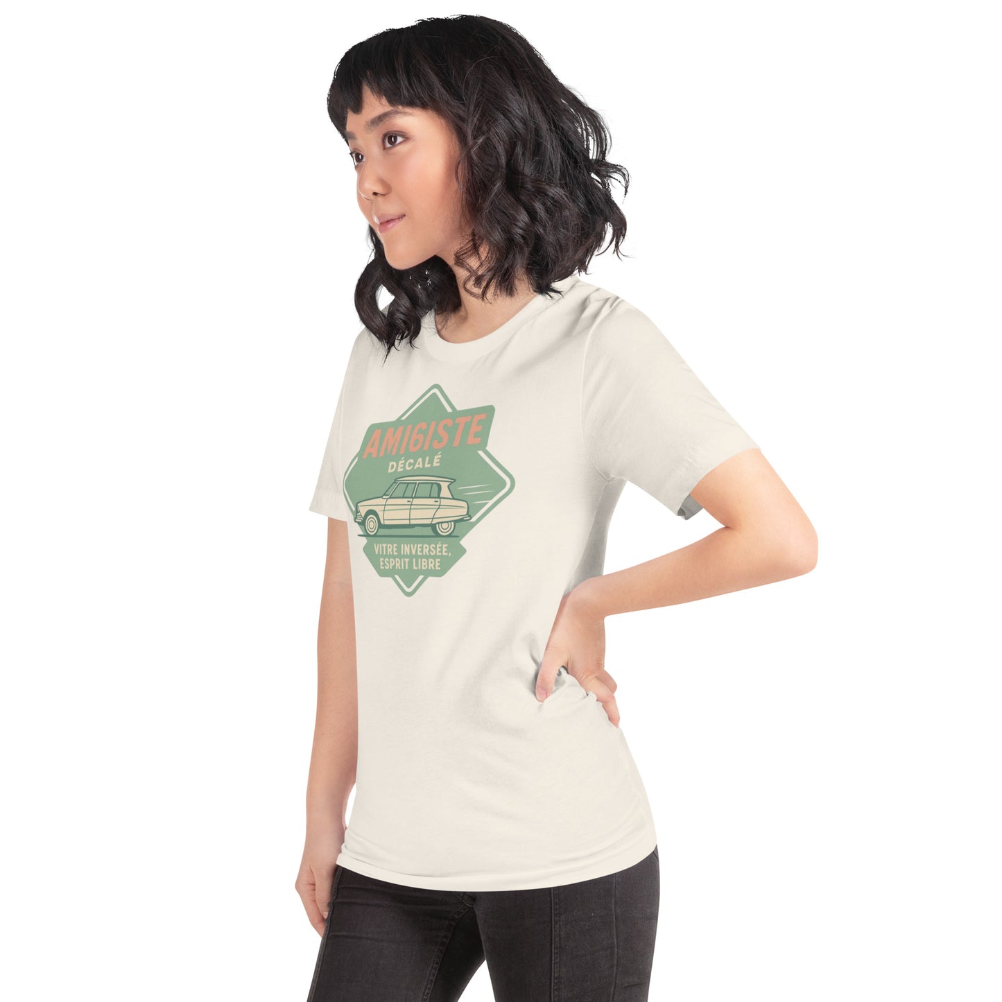 👕 T-shirt « Ami6iste Décalé » – Pour l’esprit libre avec losange inversé !