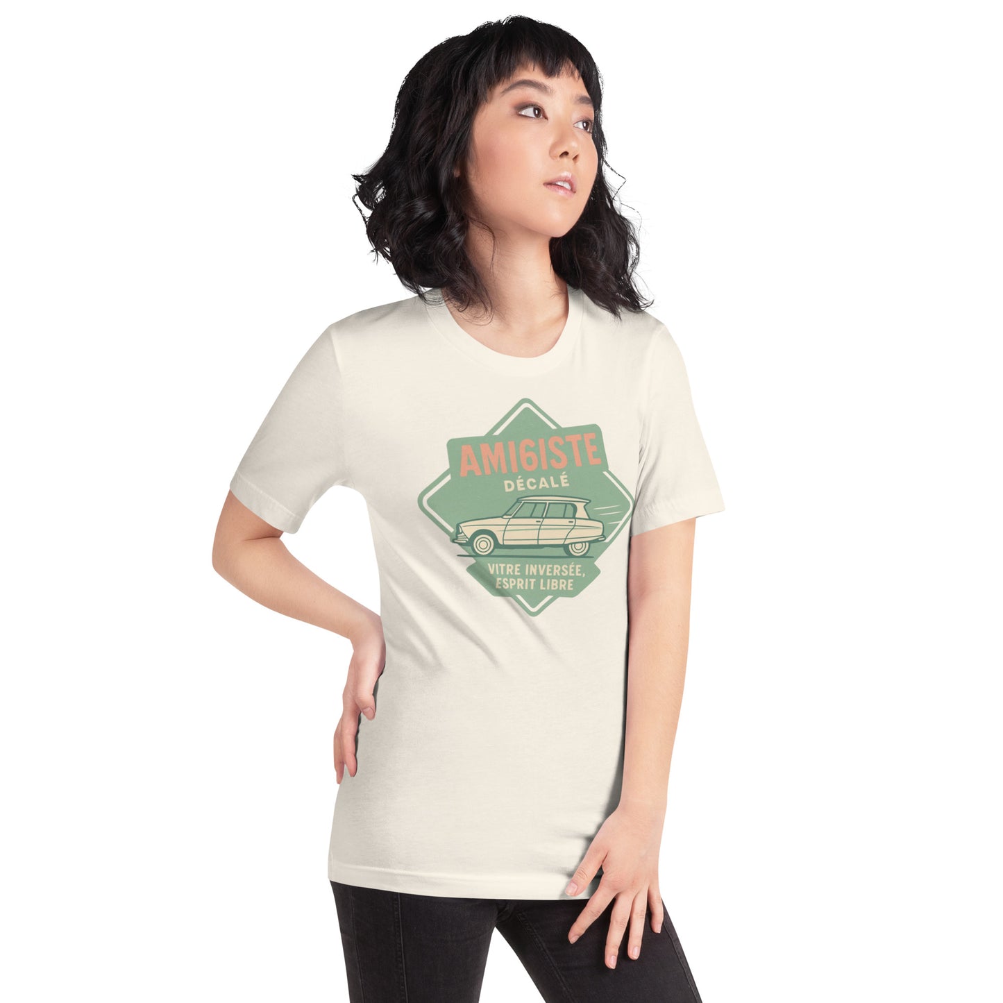 👕 T-shirt « Ami6iste Décalé » – Pour l’esprit libre avec losange inversé !