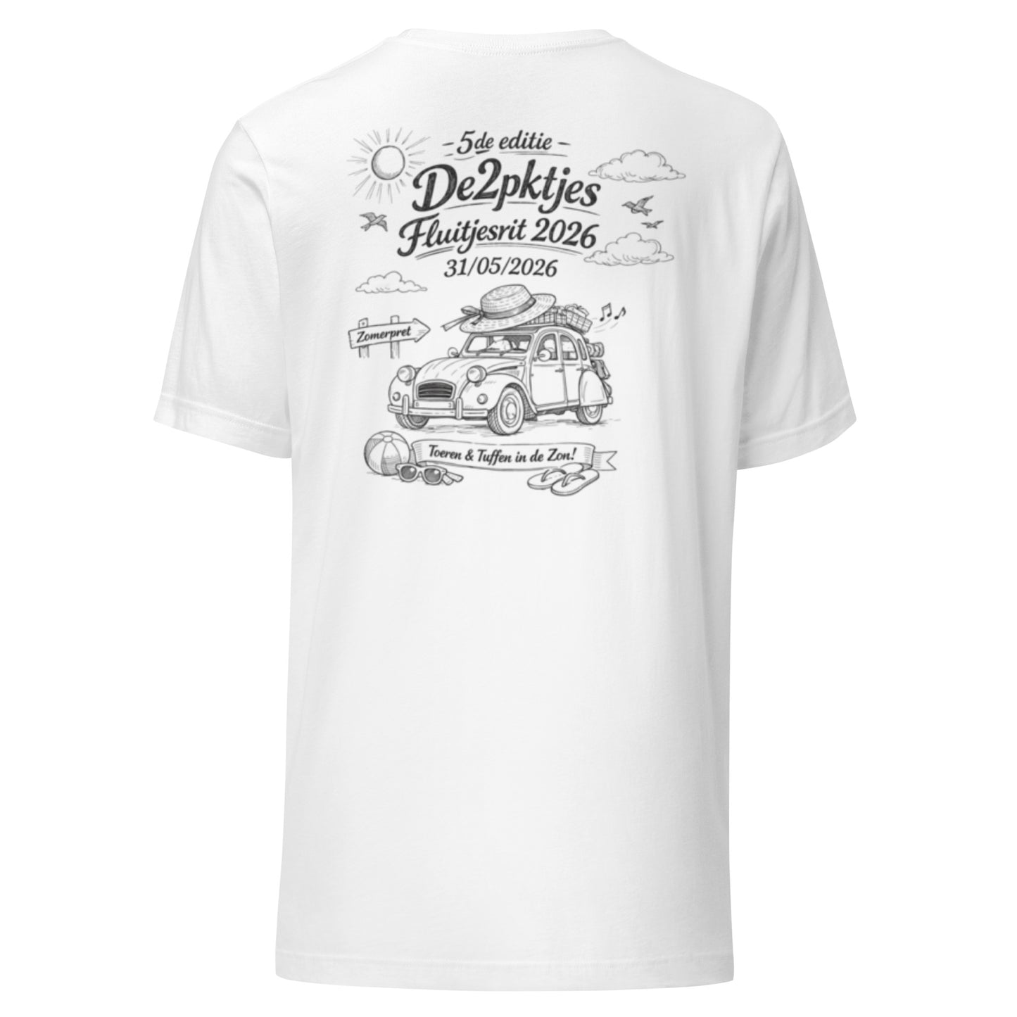De2pk’tjes Fluitjesrit 2026 – 5de Editie Herinnerings T-shirt