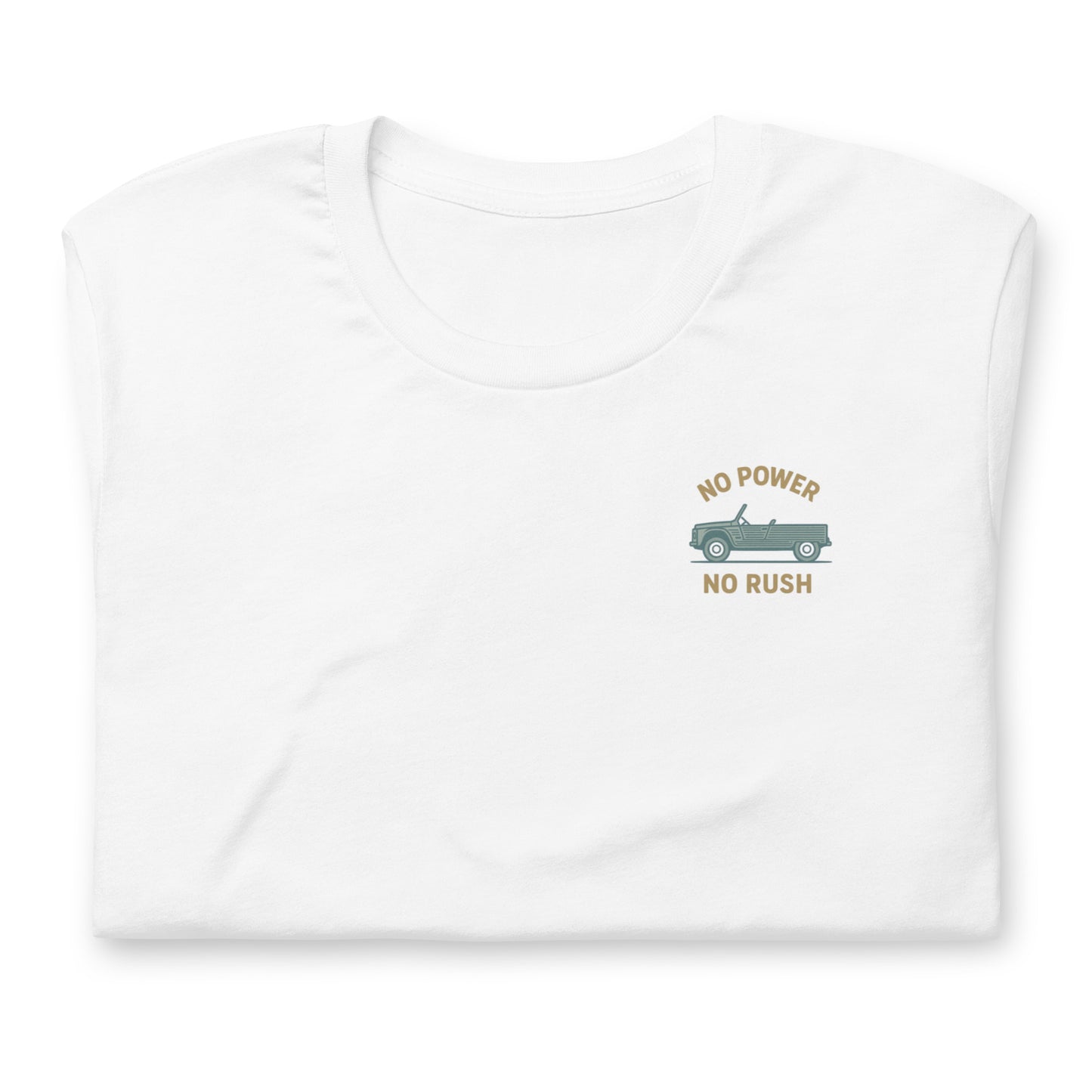 👕 T-shirt “No Power – No Rush” | Citroën Méhari Vibes