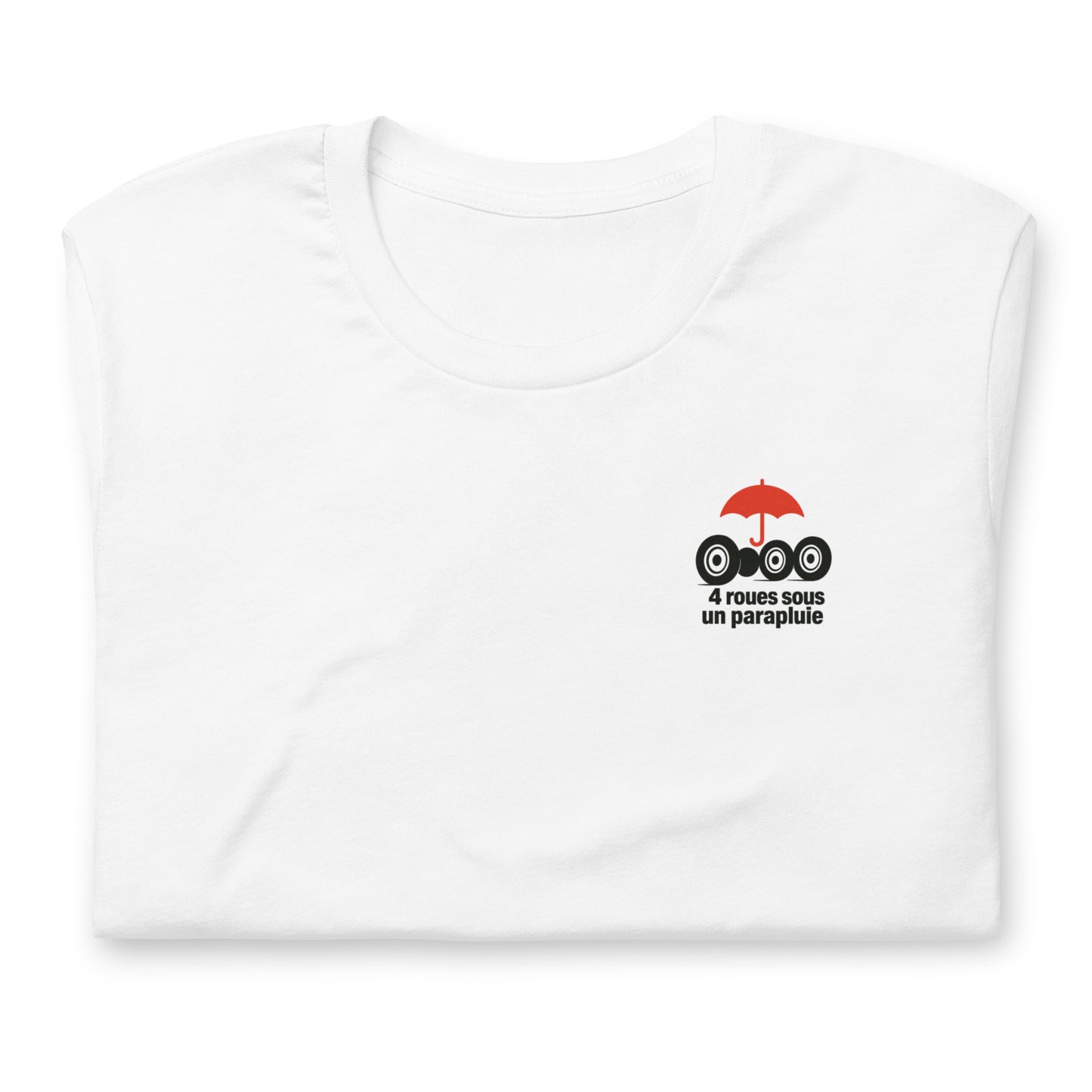 T-shirt « Quatre roues sous un parapluie – Hommage à la Citroën 2CV »