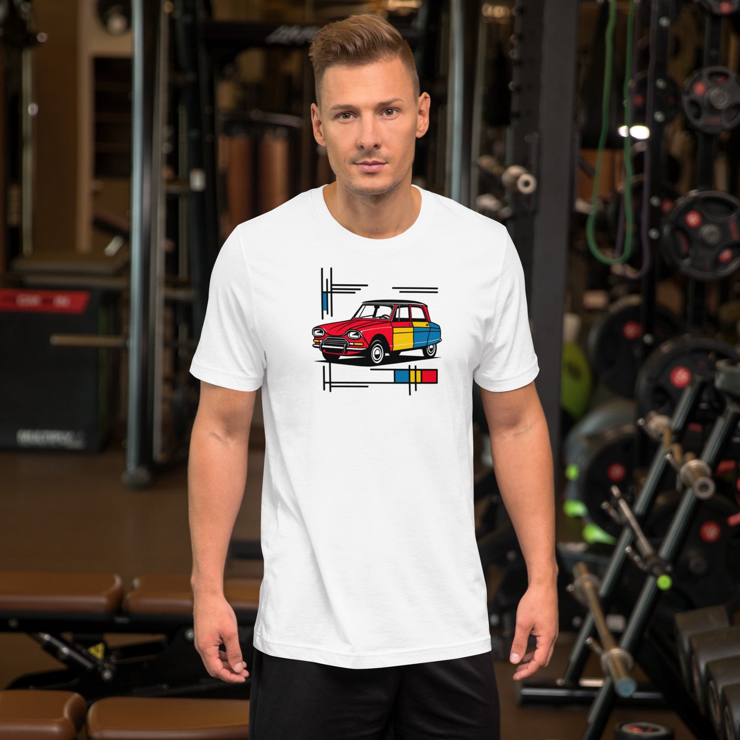T-shirt "Collection Mondriaan – Citroën Ami 6 Couleurs Classiques"