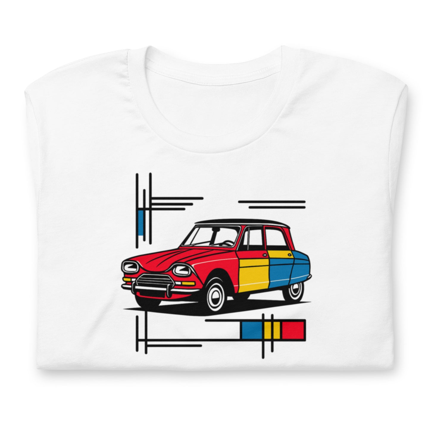 T-shirt "Collection Mondriaan – Citroën Ami 6 Couleurs Classiques"