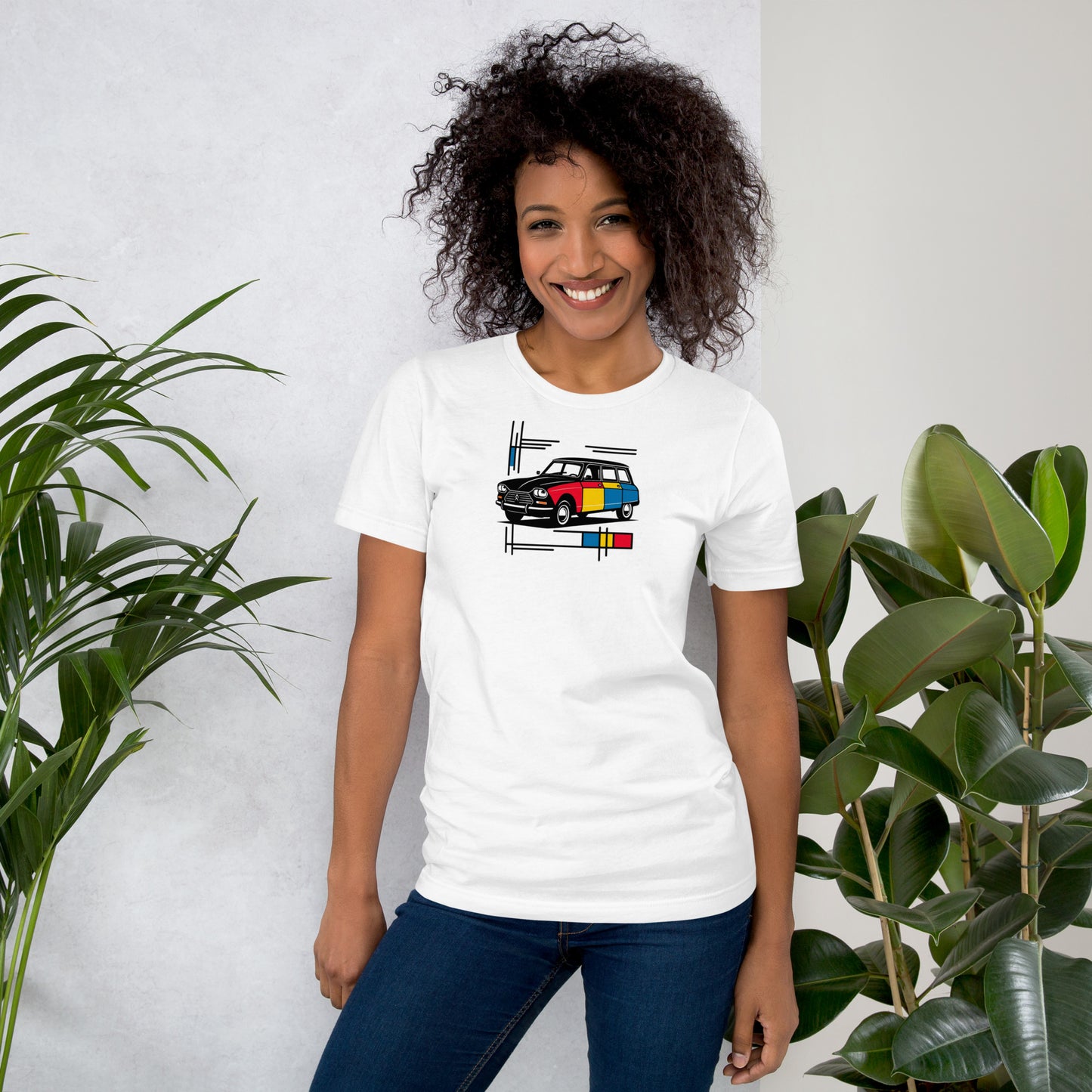 T-shirt « Collection Mondrian – Citroën Ami 6 Color Art »