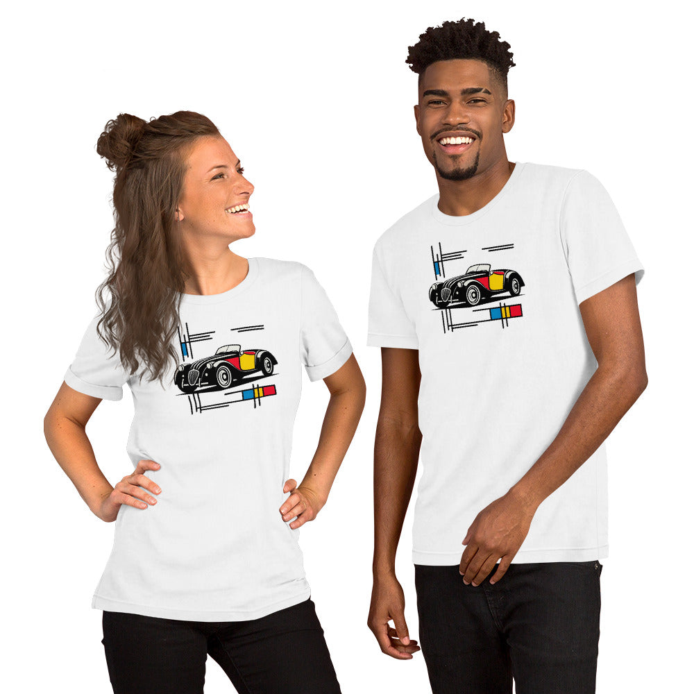 T-shirt “Mondriaan Collectie – Burton Sportscar Kleurenkunst”