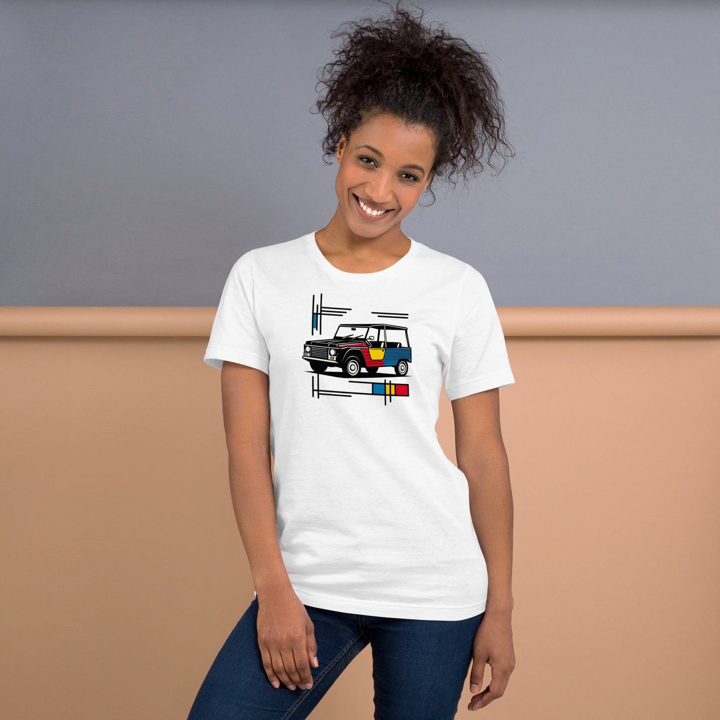 T-shirt “Mondriaan Collectie – Citroën Méhari Kleurenavontuur”