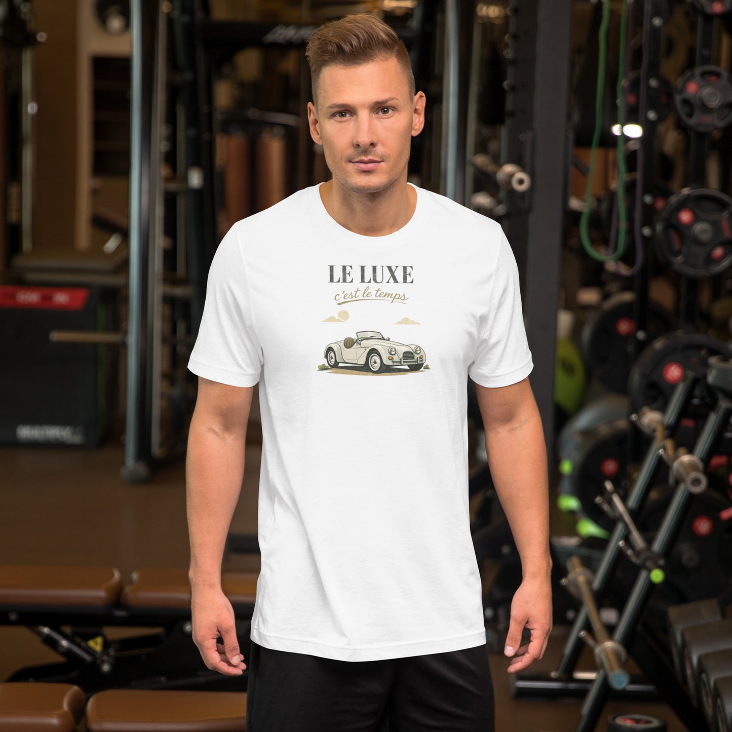 Le Luxe – Tijdloze elegantie met de Burton Sportscar op een unisex T-shirt